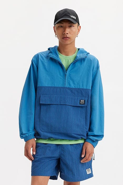 BOLINAS ANORAK PIPER STRIPE DEEP WATER S by Levi's