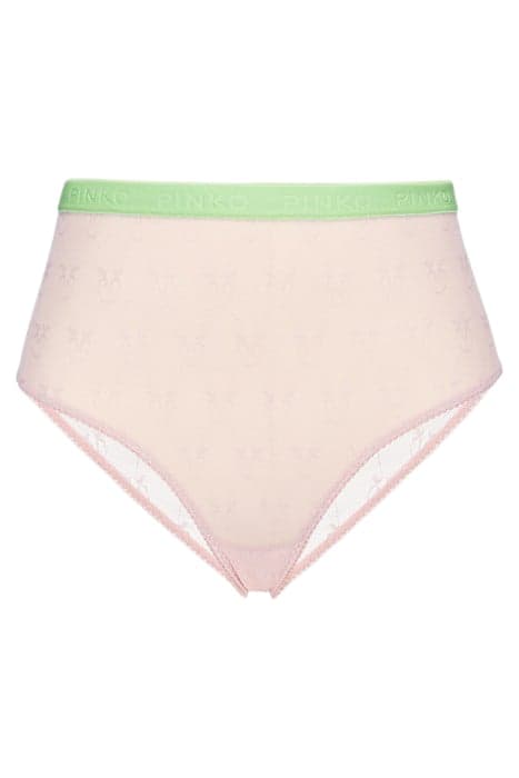 INCANTO 2 SLIP PIZZO INDEMAGLIATO JACQUARD C/LOGO PINK/GREEN by PINKO