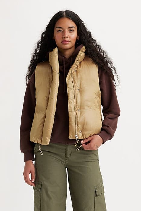 PILLOW BUBBLE VEST TRAVERTINE by Levi's