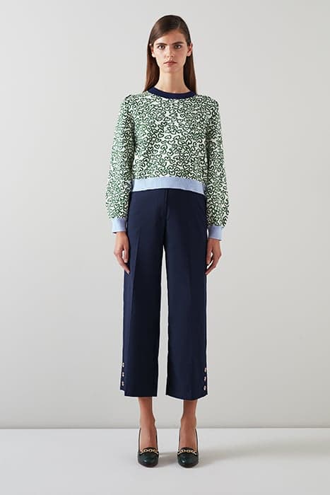 TR KEATON CROP TROUSER NAVY by LK Bennett