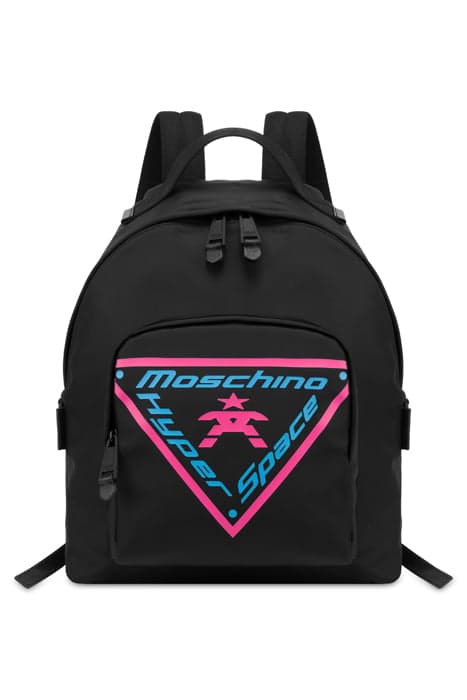 MOSCHINO HYPER SPACE NYLON BACKPACK BLACK by Moschino