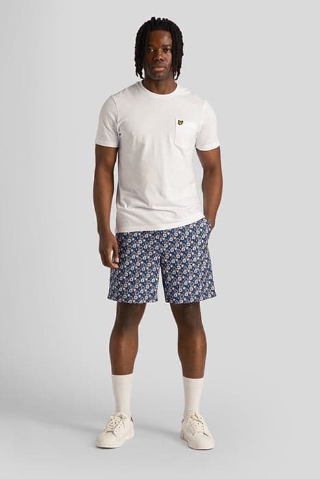 FLORAL PRINT RESORT SHORT DARK NAVY by Lyle & Scott