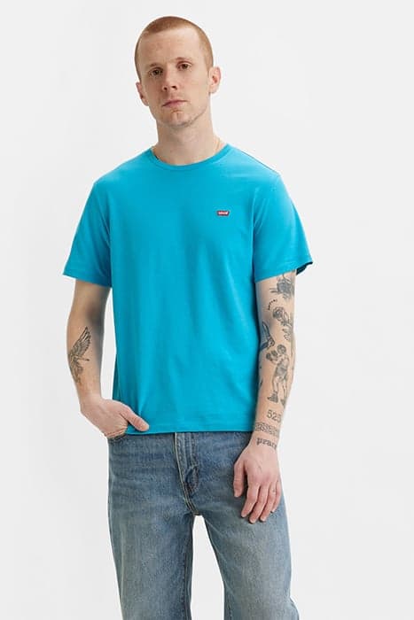 SS CLASSIC HM TEE SWEDISH BLUE by Levi's