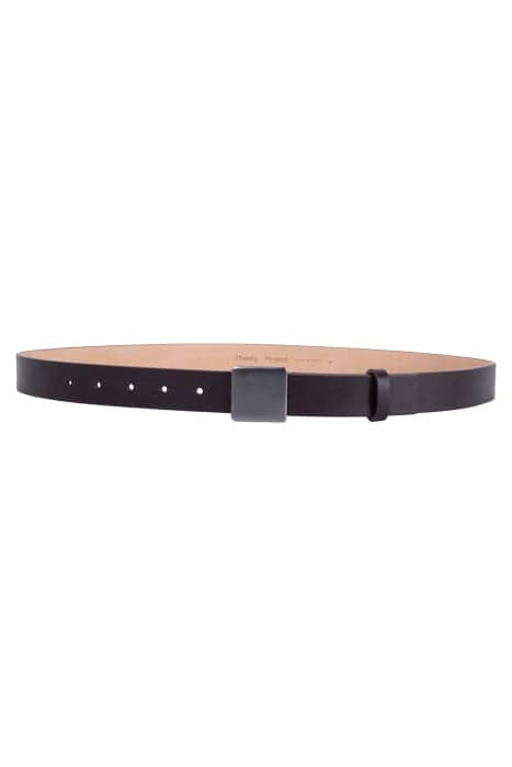 LEATHER BELT BORDEAUX by THEORY