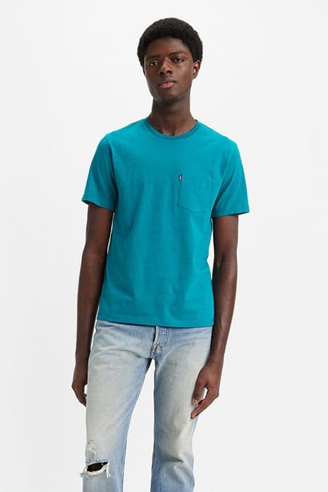 SS CLASSIC POCKET TEE OCEAN DEPTHS by Levi's