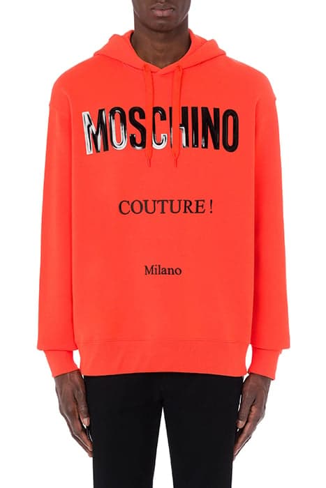 VINYL MOSCHINO COUTURE HOODIE ORANGE by Moschino