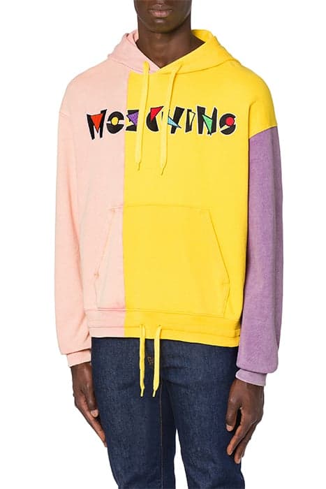 GEOMETRIC LOGO COLOR BLOCK SWEATSHIRT MULTICOLOR by Moschino