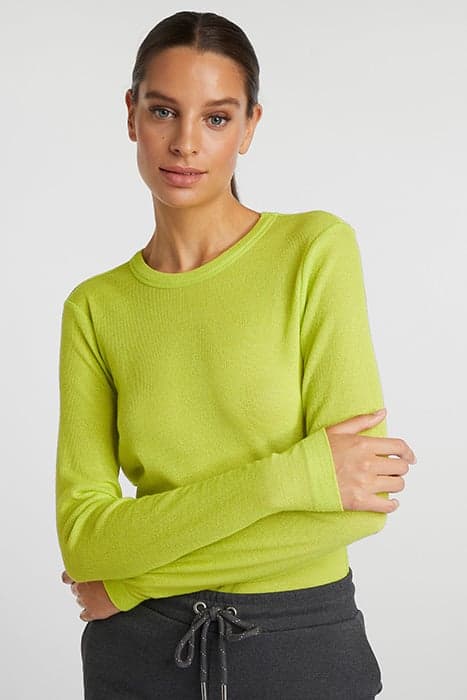 ECOVERO RIB LONGSLEEVE CHARTREUSE by Rich & Royal