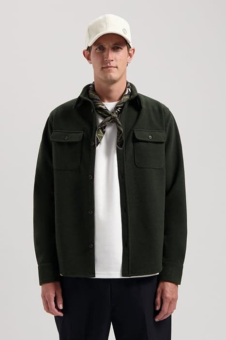 DS_ULRIK OVERSHIRT OLIVE NIGHT OLIVE NIGHT by Dstrezzed