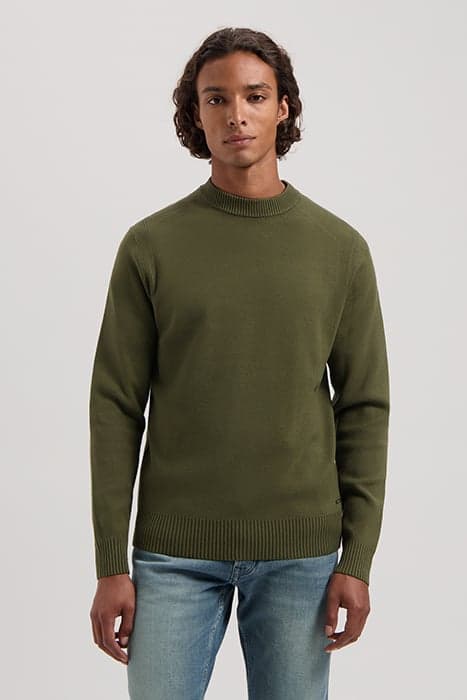 DS_FELL MOCK NECK OLIVE NIGHT by Dstrezzed