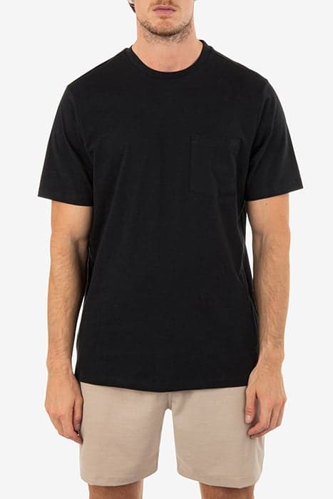 H2O DRI SLUB PKT SHORT SLEEVE BLACK by Hurley