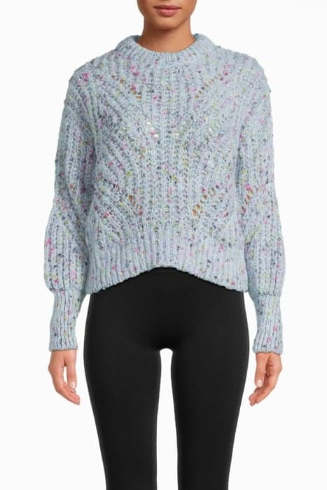 SHORT LIGHT BLUE NEPS SWEATER by Bimba y Lola