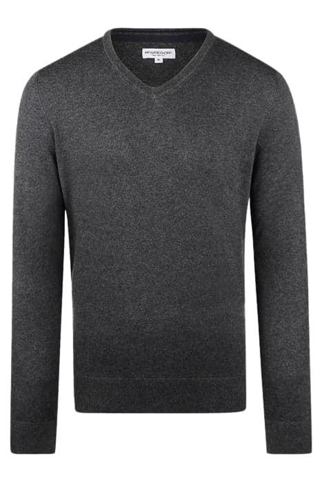 V-NECK SWEATER DARK GREY MELANGE by McGregor