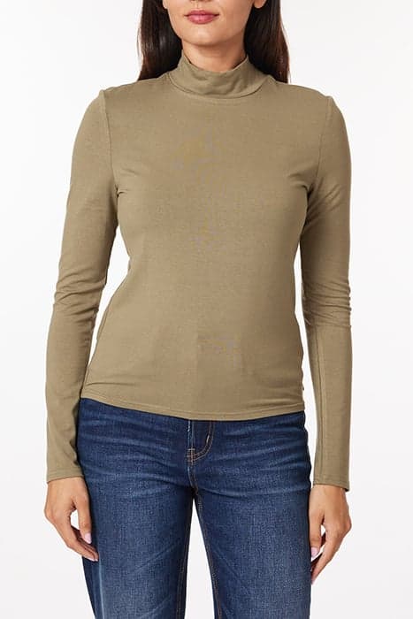 LONG SLEEVE MOCK NECK DUSTY GREEN by Scotch & Soda