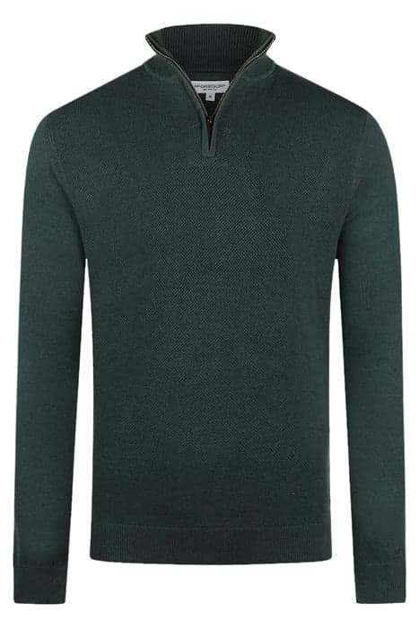 ZIP MOCK SWEATER PINE GREEN by McGregor