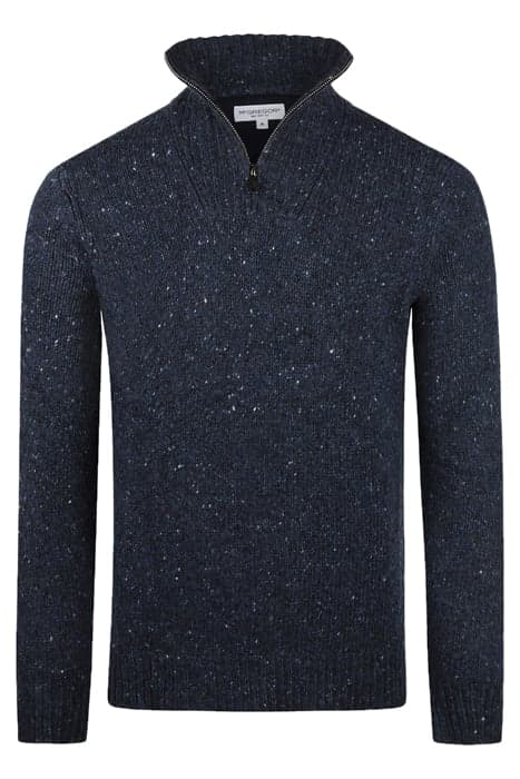 ZIP MOCK FISHERMANS SWEATER NAVY by McGregor