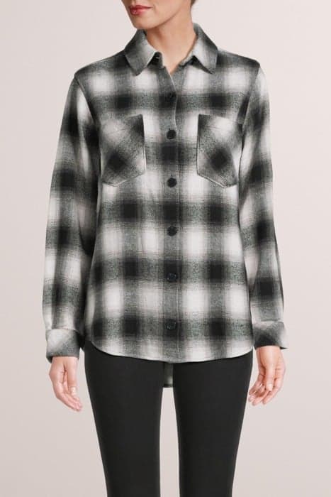 TWO POCKET OVERSIZE SHACKET HERITAGE BLACK PLAID by Bella Dahl