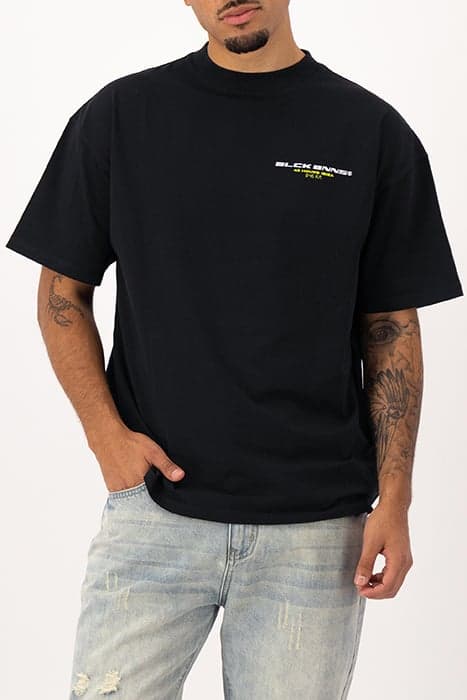 CHECK IN TEE BLACK by Black Bananas