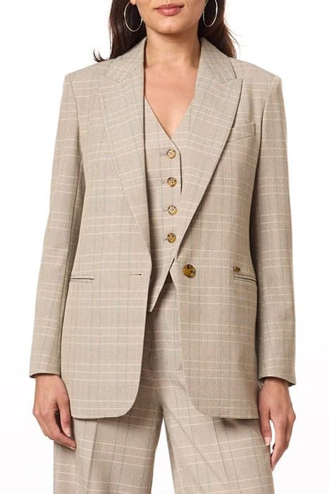 SNGL BREASTED BOYFRIEND BLAZER MULTI PLAID by Scotch & Soda