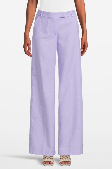 ACONITO PANTALONE TWILL MELANGE KASHMIR PURPLE by PINKO