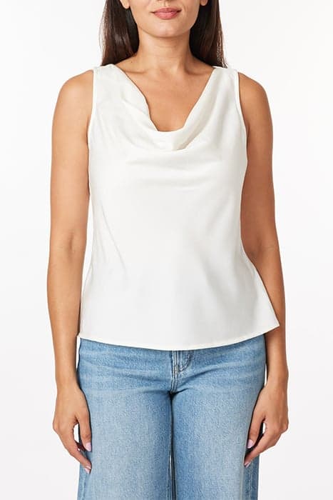 SLEEVELESS DRAPE NECK TOP SUGAR SWIZZLE by Scotch & Soda