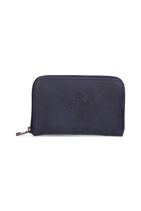 WALLET SMALL HAND BUFFED LEATHER DARK BLUE by Fred de la Bretoniere