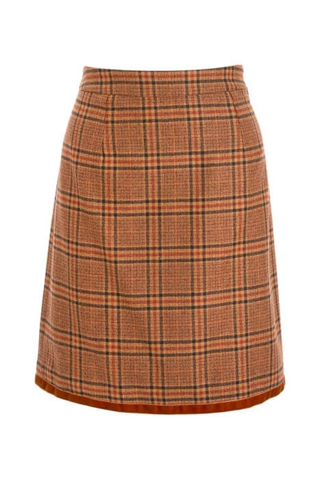 CLASSIC SKIRT W/ TAPE BROWN W80025 by River Woods