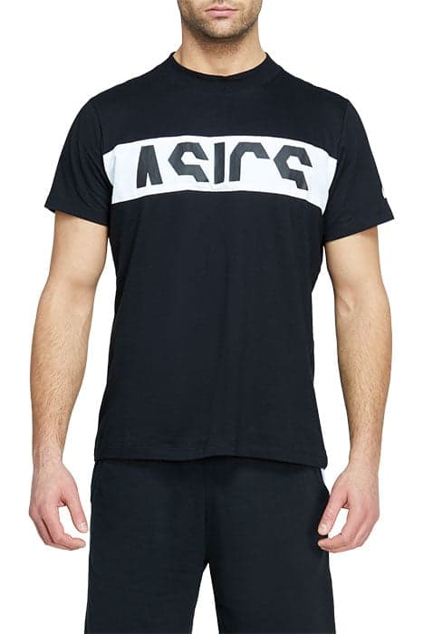 SPORT LOGO CB TEE PERFORMANCE BLACK/BRILLIANT WHITE by ASICS