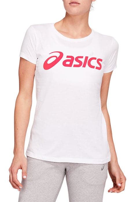 SPORT LOGO TEE BRILLIANT WHITE/LASER PINK by ASICS