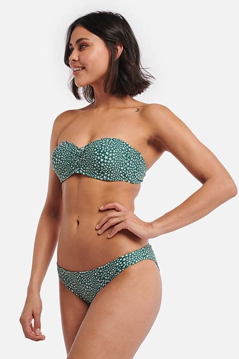 TUVALU JULIE WIRED BANDEAU TOP B/C HUNTER GREEN by Shiwi