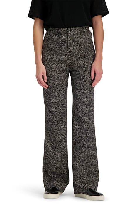 NYX MELANGE TROUSER BLACK MEL. by Filippa K