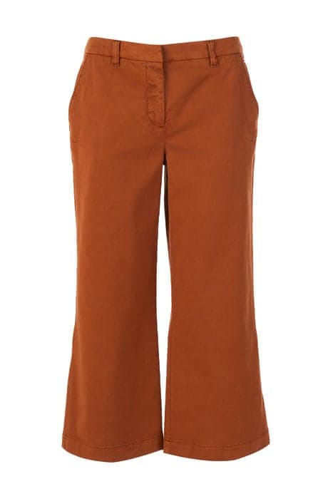 WIDE PANT BIG APLLIC BACK BROWN by River Woods