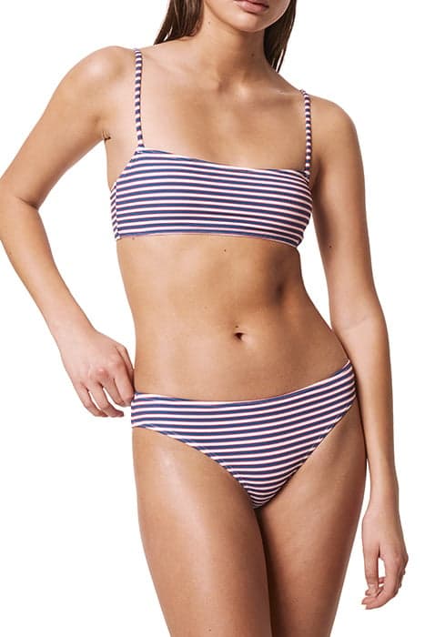 STRIPE BIKINI BRIEFS SUNSHINE ORNGE MULTI by French Connection