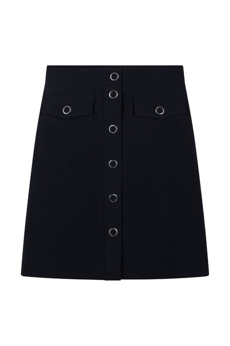 PANEL BUTTON SKIRT NAVY by Filippa K