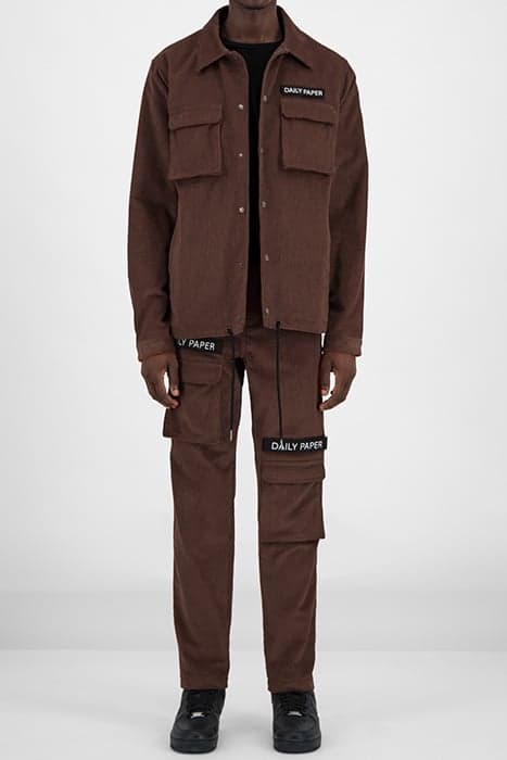 BROWN CORDUROY CARGO JACKET by Daily Paper