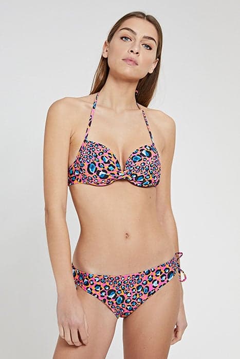 LADIES LEOPARD SPOT LUCA PUSH UP BIKINI AZALEA PINK by Shiwi