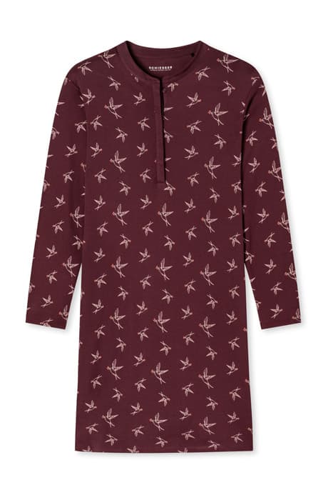 SLEEPSHIRT 95CM BURGUND by Schiesser