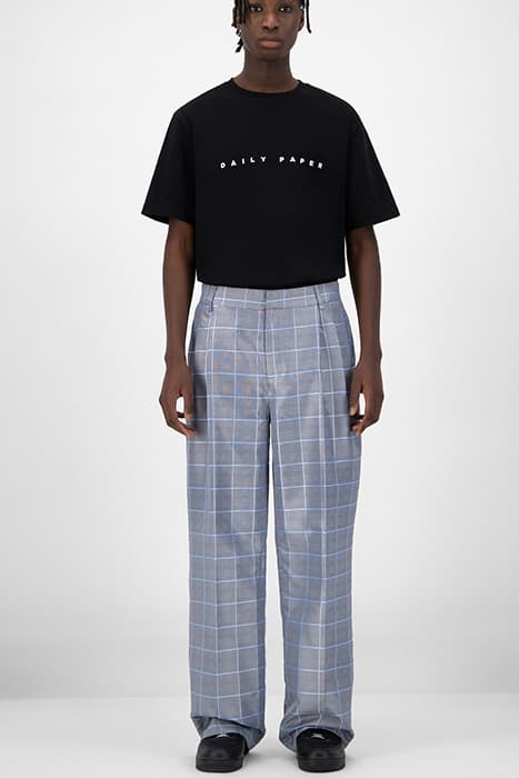 GREY BLUE CHECK KEANU PANTS by Daily Paper