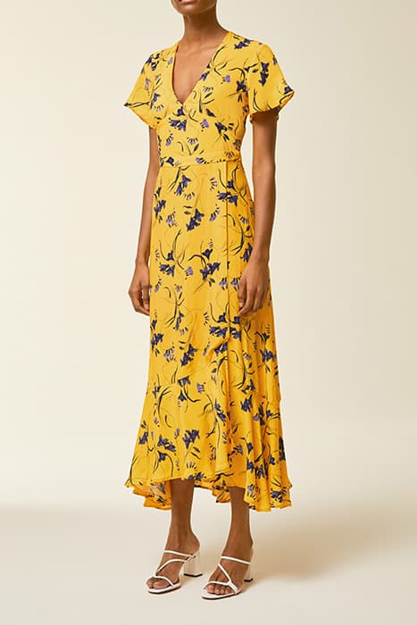 ANKLE LENGTH VALANCE DRESS SUN YELLOW by Ivy Oak