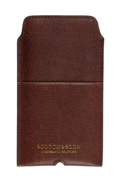 LEATHER IPHONE 8 SLEEVE BROWN by Scotch & Soda