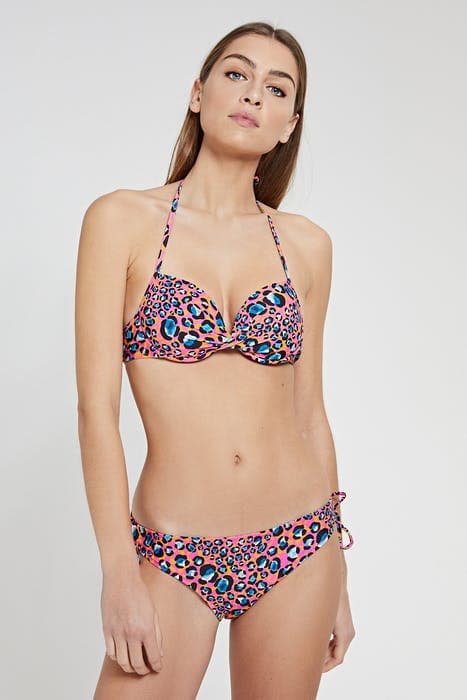 LADIES LEOPARD SPOT REGULAR BRIEF AZALEA PINK by Shiwi