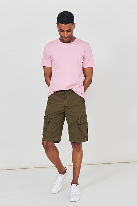 HARBOUR ORGANIC CARGO SHORT KHAKI GRN by White Stuff