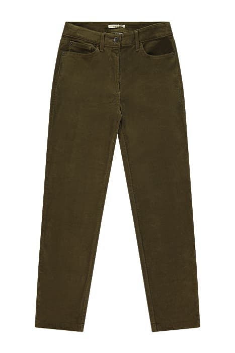 BROOKE STRAIGHT CORD TROUSERS KHAKI GRN by White Stuff