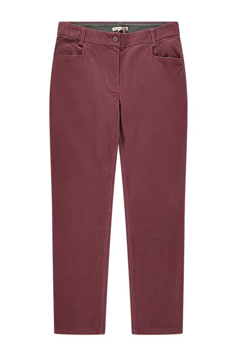 SIENNA STRETCH VELVET TROUSER DK PINK by White Stuff