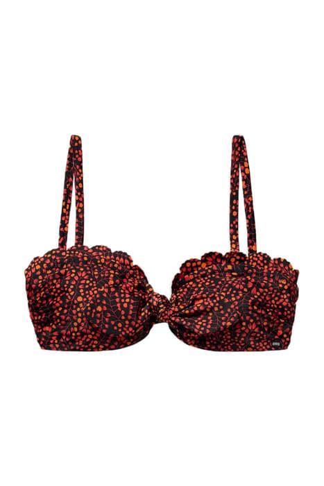 PRINTED SCALLOPED EDGE BIKINI TOP IN ECONYL QUALITY COMBO D by Scotch & Soda