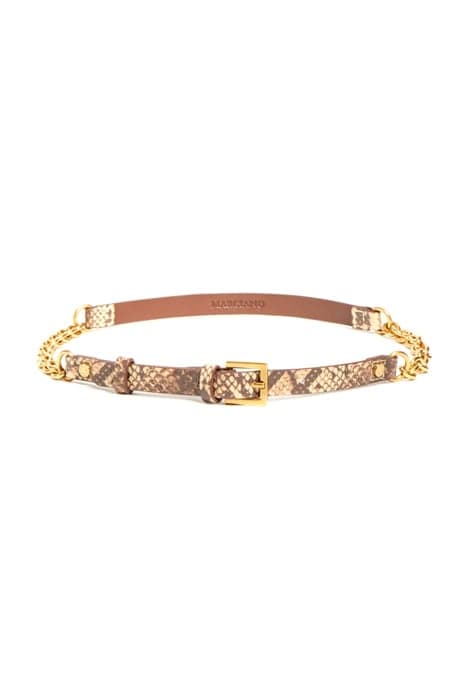 PYTHON AND CHAIN WAIST BELT GINGER A099 by Marciano by Guess