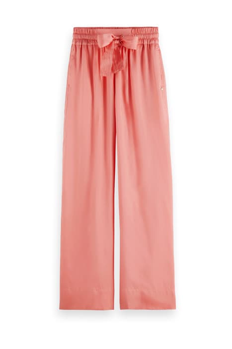 HIGH RISE WIDE LEG PANTS FLAMINGO PINK by Scotch & Soda