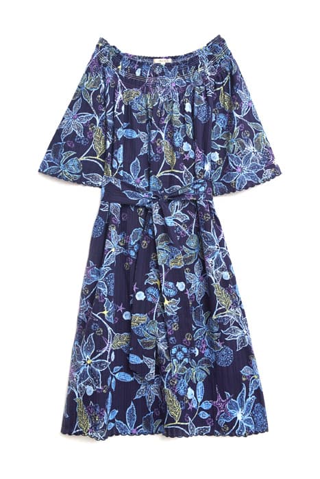 SKYE SCALLOP DRESS NAVY MULTI by White Stuff