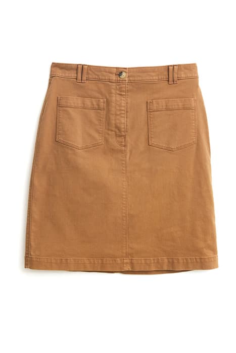 MELODY ORGANIC COTTON SKIRT DARK TAN by White Stuff