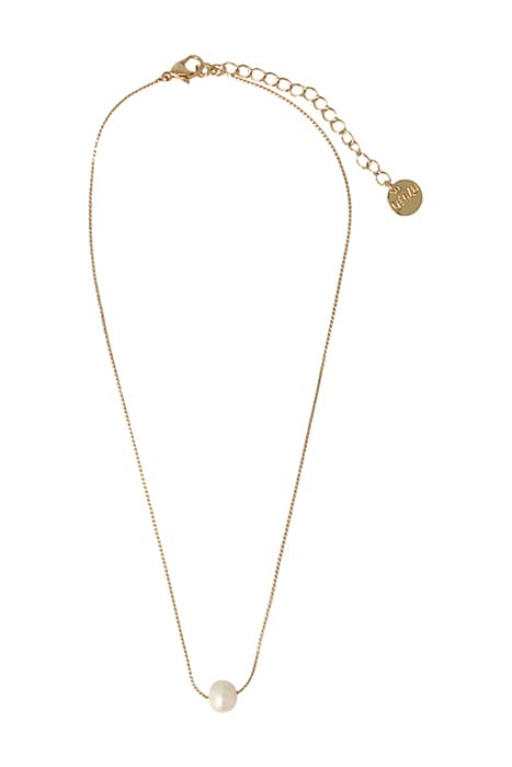 OTAZU SINGLE PEARL KETTING CREAM+ GOLD by OTAZU